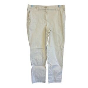 Talbots Women's The Perfect Chino Beige Khaki Cotton Stretch Pants  10P Petite‎